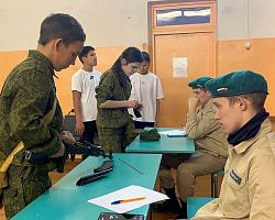 «Наследники Победы» провели спартакиаду по допризывной военной подготовке для учеников сельских школ