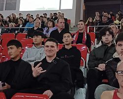 Студенты и преподаватели механического отделения АГПК посетили матч команды «Астраханочка» 