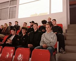 Студенты и преподаватели механического отделения АГПК посетили матч команды «Астраханочка» 