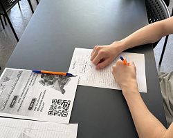 Студенты механического отделения приняли участие в патриотической акции «Фронтовой треугольник‑2026»