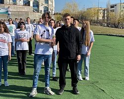 Студенты АГПК приняли участие в «Эстафете Здоровья»