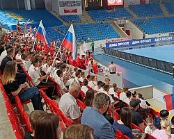 Студенты АГПК поддержали «Астраханочку» на финальном матче чемпионата по гандболу