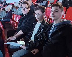 Студенты и преподаватели механического отделения АГПК посетили матч команды «Астраханочка» 