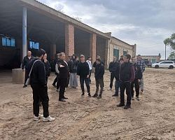 Экскурсия студентов Лиманского филиала АГПК «Астраханмелиоводхоз» и вручение георгиевских ленточек